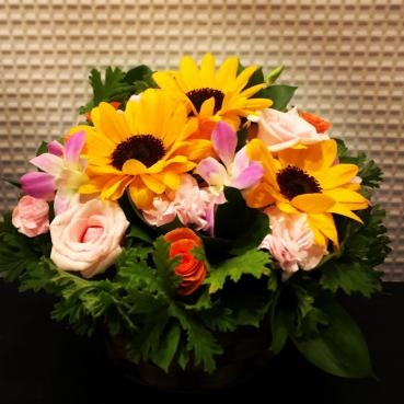 本日お届のアレンジメント 花屋ブログ 神奈川県茅ヶ崎市の花屋 はなおか生花店にフラワーギフトはお任せください 当店は 安心と信頼の花 キューピット加盟店です 花キューピットタウン